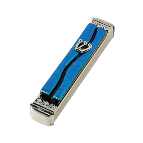 TB 044 Blue Talit Mezuzah BT